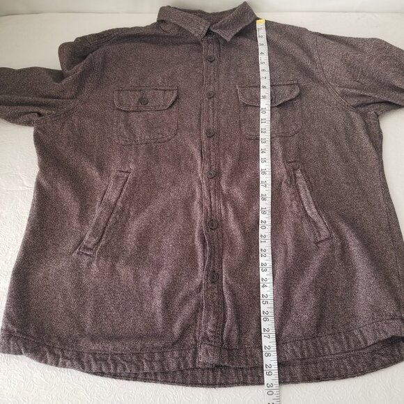 Grayers Cold Weather Mens XXL Brown Cotton Long Sleeve Button Up Shirt Jacket - Picture 14 of 16